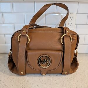 Michael Kors Brown Leather Satchel